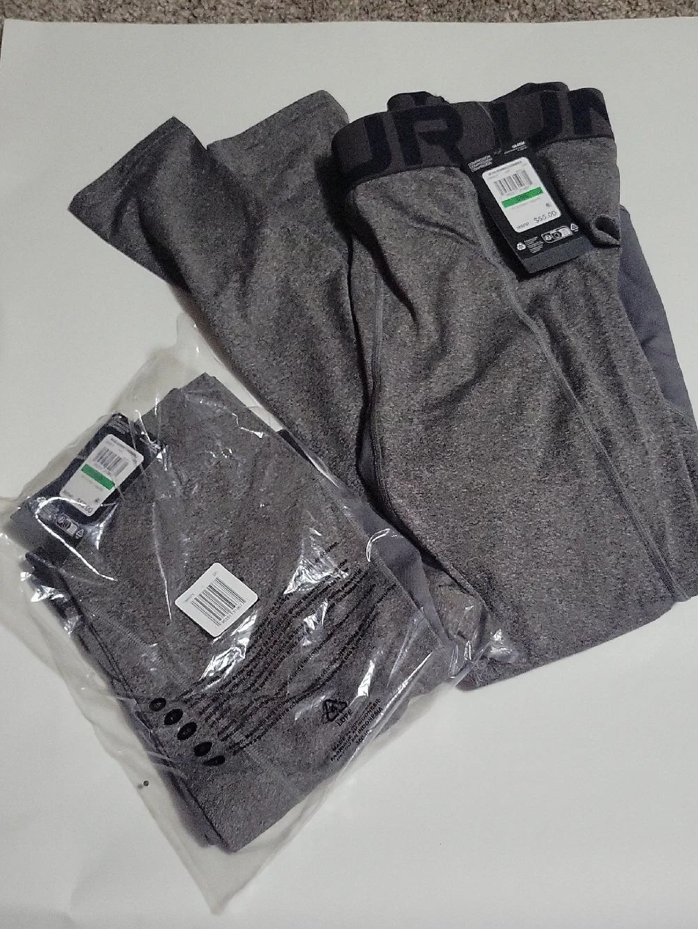 2 Pairs Under Armour Compression Leggings